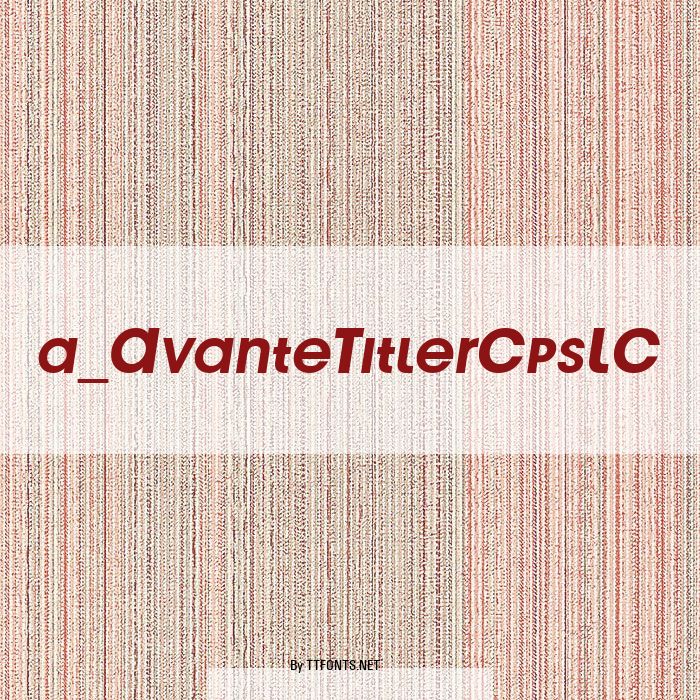 a_AvanteTitlerCpsLC example