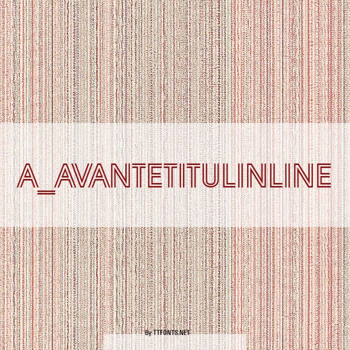 a_AvanteTitulInline example