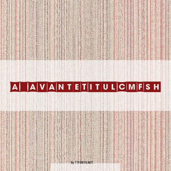a_AvanteTitulCmFsh example