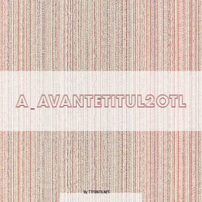 a_AvanteTitul2Otl example