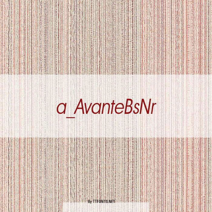 a_AvanteBsNr example