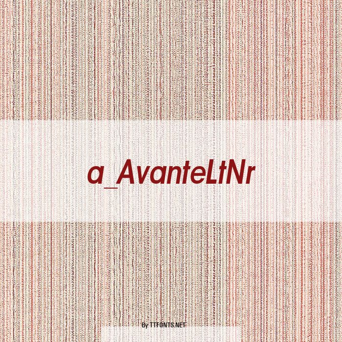 a_AvanteLtNr example