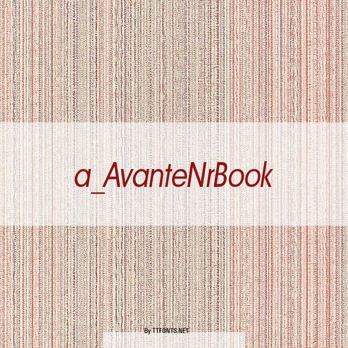 a_AvanteNrBook example