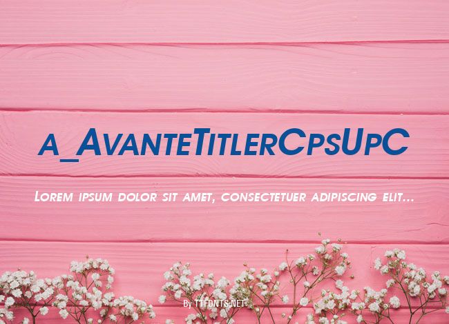a_AvanteTitlerCpsUpC example