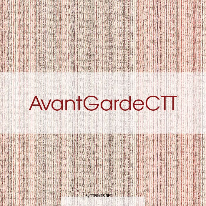 AvantGardeCTT example