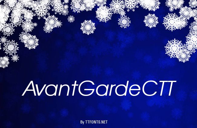 AvantGardeCTT example