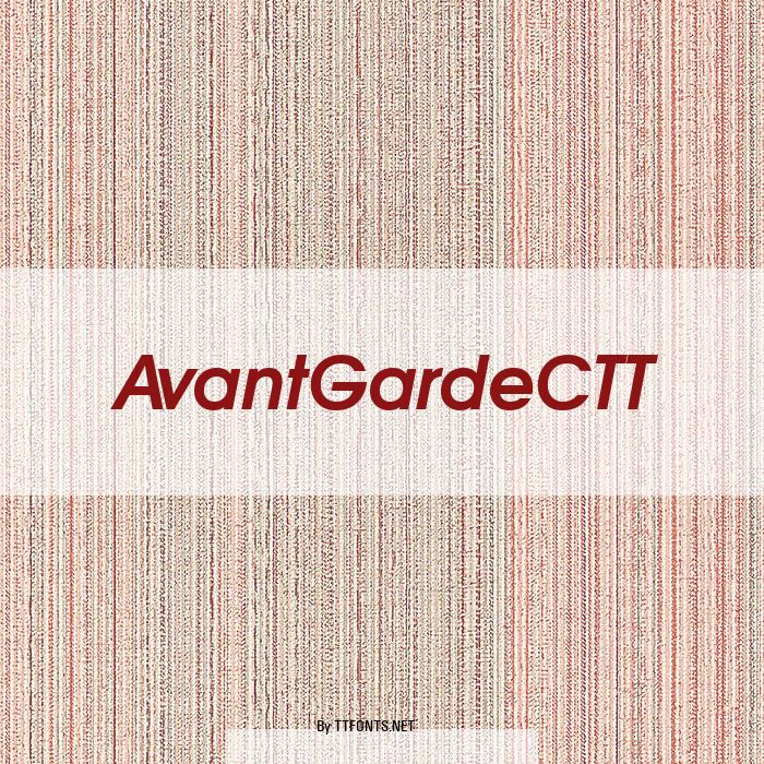 AvantGardeCTT example