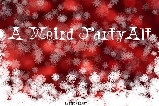 A Weird PartyAlt example