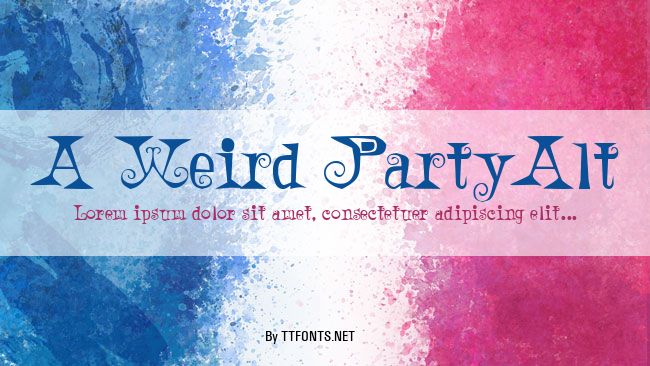 A Weird PartyAlt example