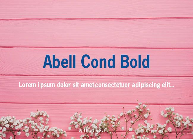 Abell Cond Bold example