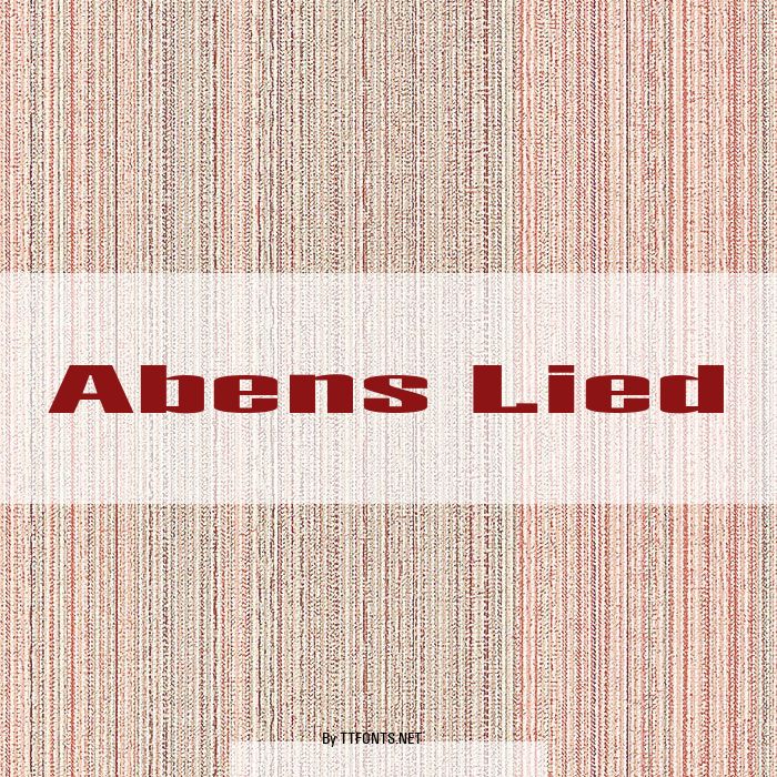 Abens Lied example