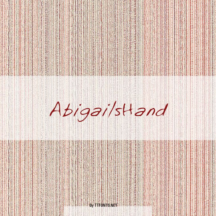 AbigailsHand example
