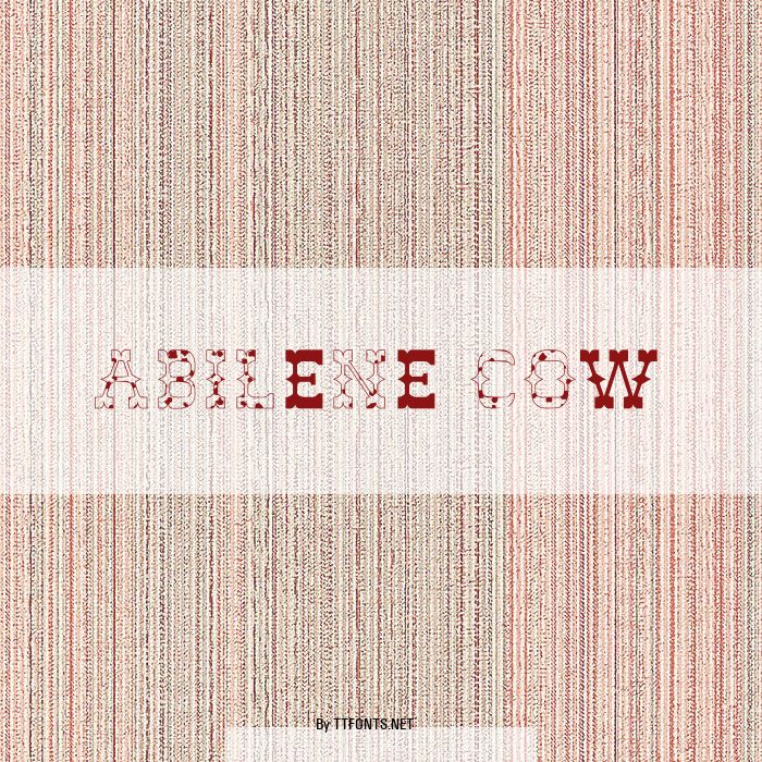 Abilene Cow example