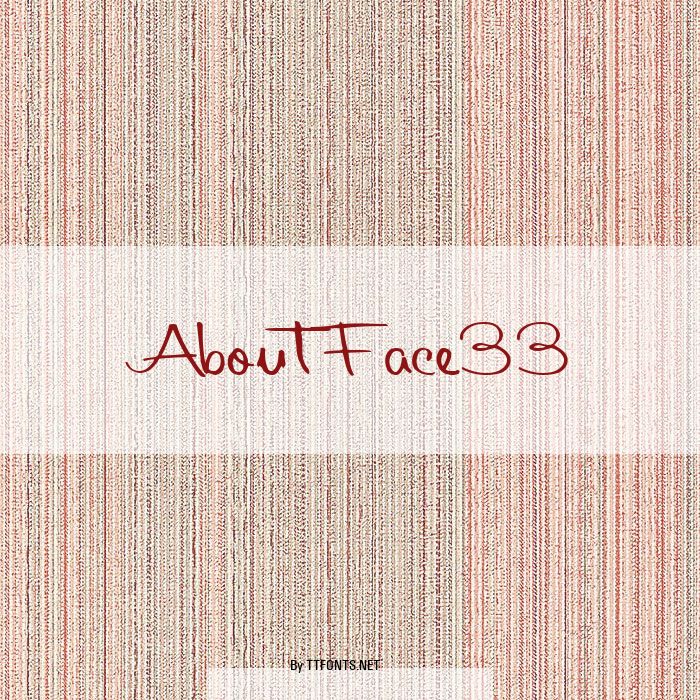 AboutFace33 example