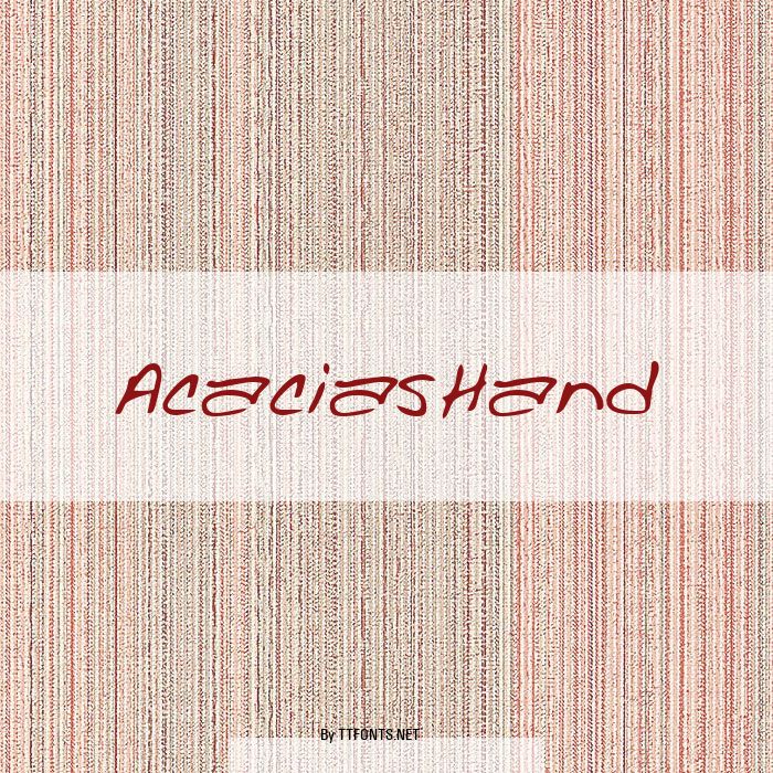 AcaciasHand example