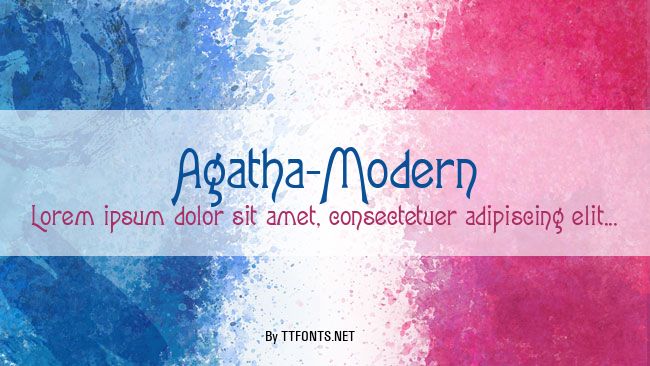 Agatha-Modern example