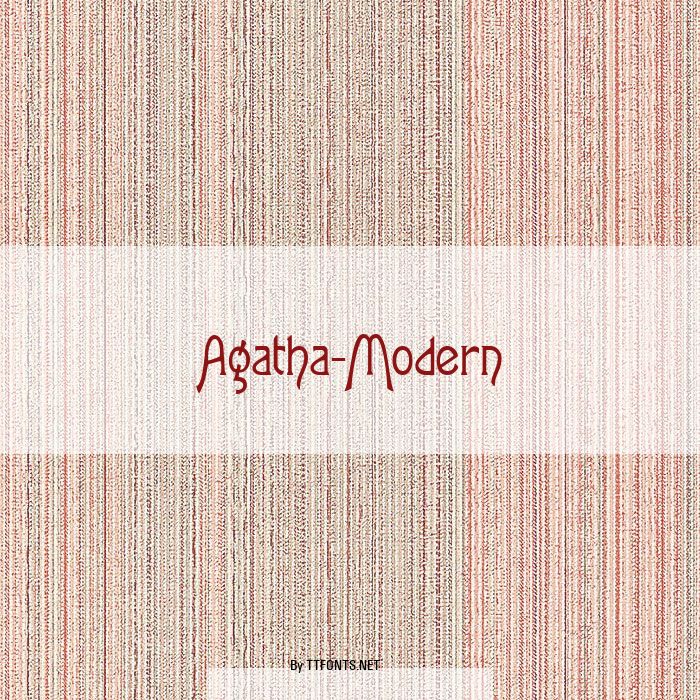 Agatha-Modern example