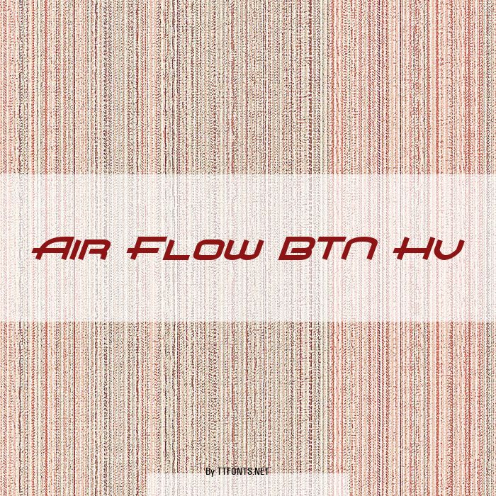 Air Flow BTN Hv example