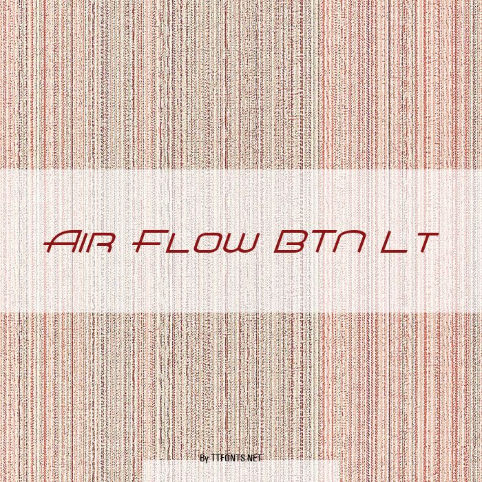 Air Flow BTN Lt example