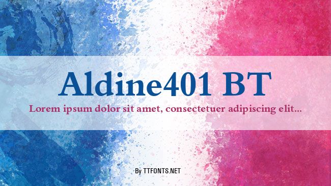 Aldine401 BT example
