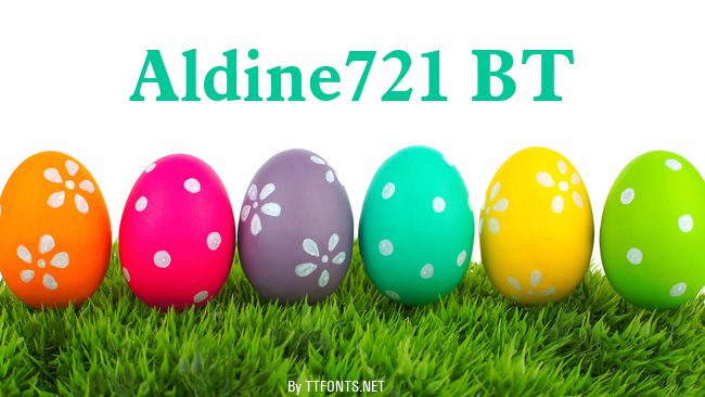 Aldine721 BT example