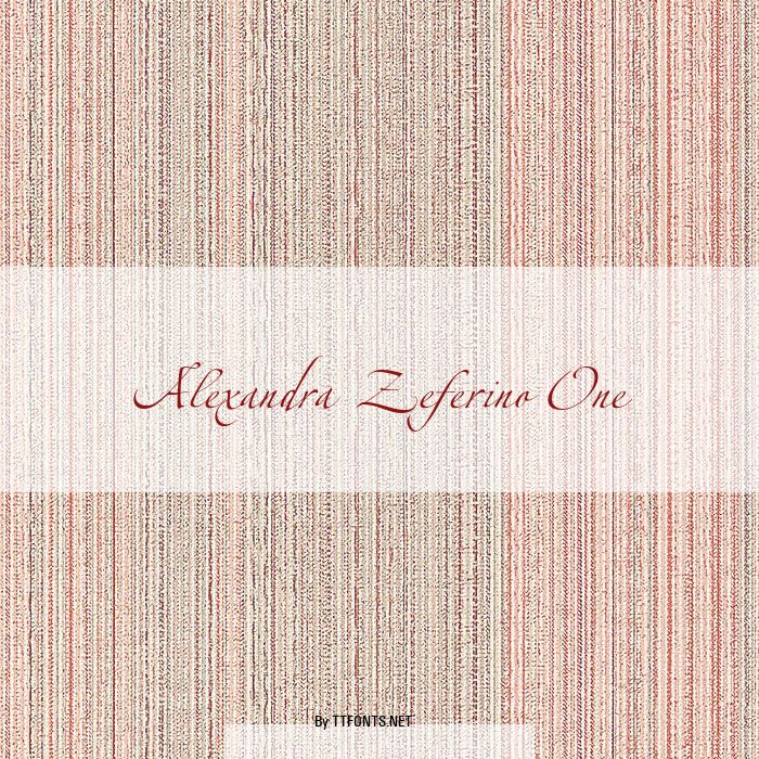 Alexandra Zeferino One example