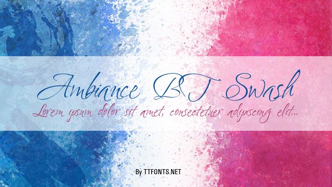 Ambiance BT Swash example