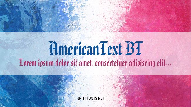 AmericanText BT example