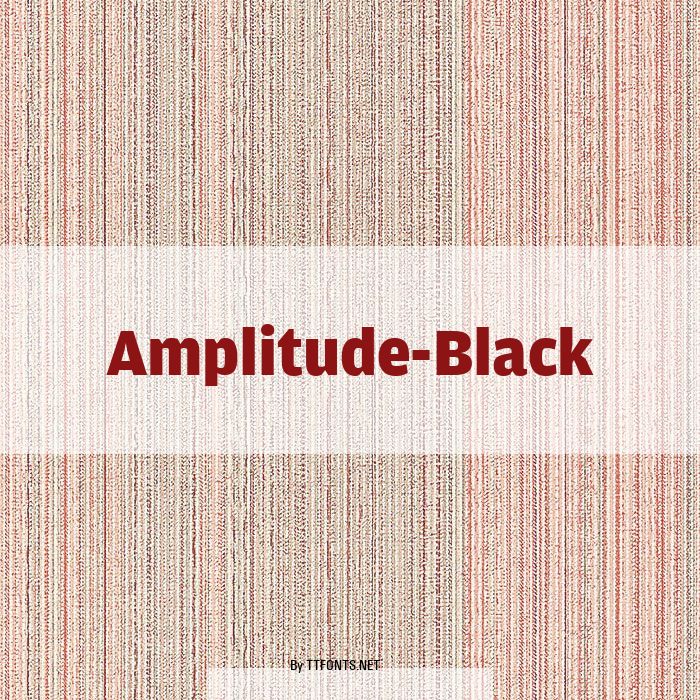Amplitude-Black example