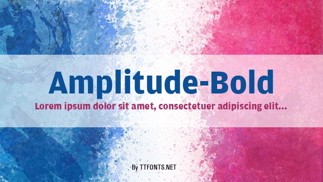 Amplitude-Bold example