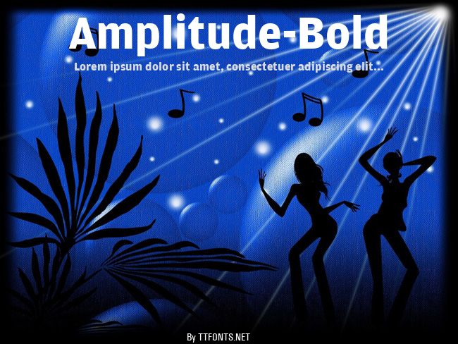 Amplitude-Bold example