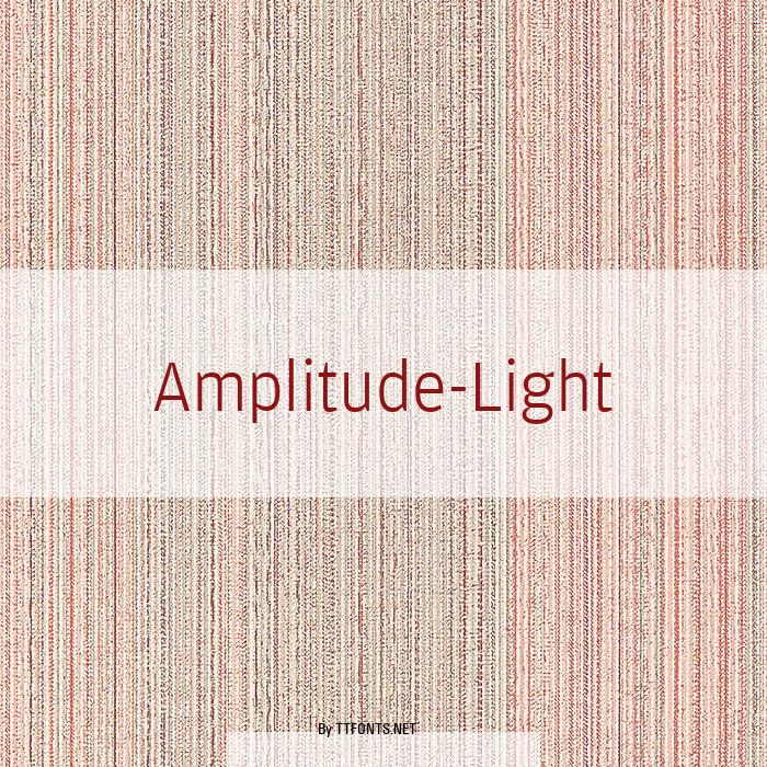 Amplitude-Light example