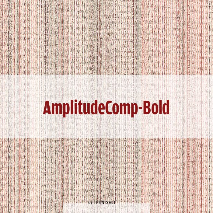 AmplitudeComp-Bold example