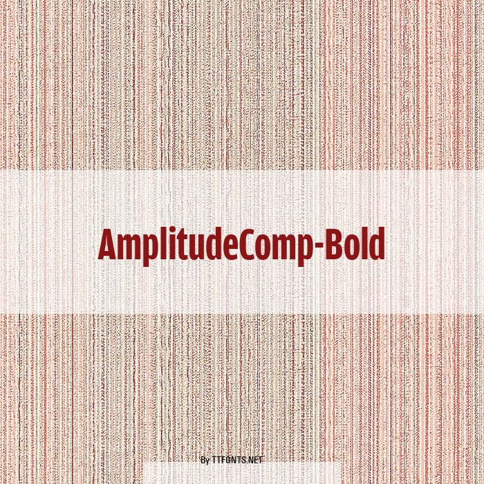 AmplitudeComp-Bold example