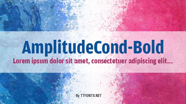 AmplitudeCond-Bold example