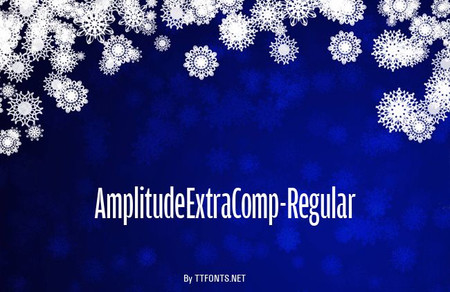 AmplitudeExtraComp-Regular example