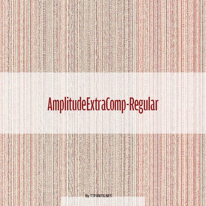 AmplitudeExtraComp-Regular example