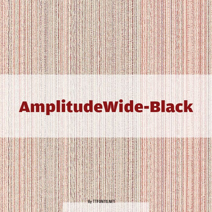 AmplitudeWide-Black example