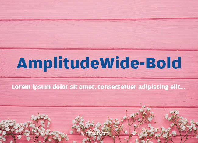 AmplitudeWide-Bold example