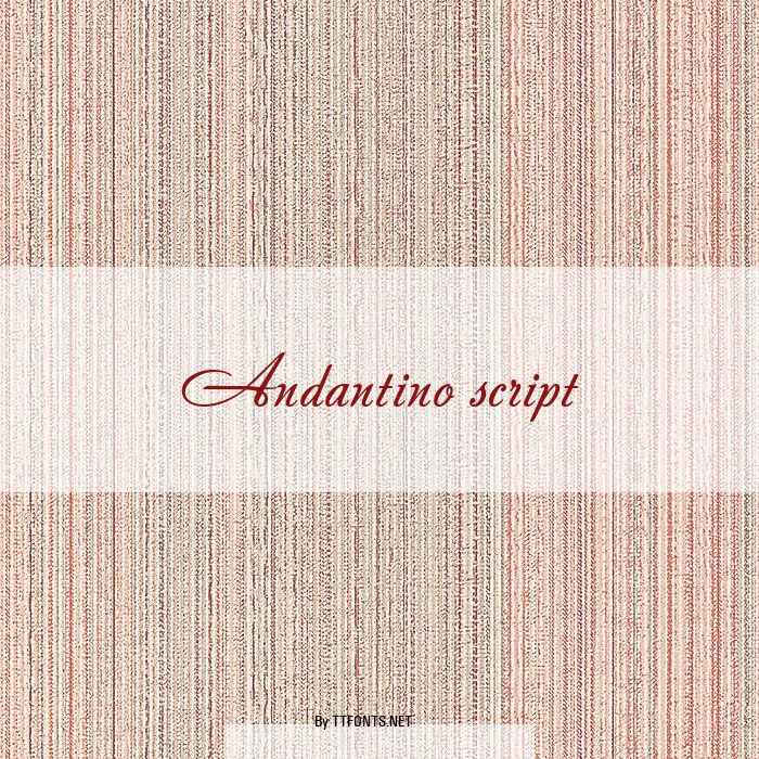 Andantino script example