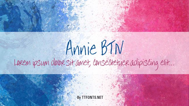 Annie BTN example