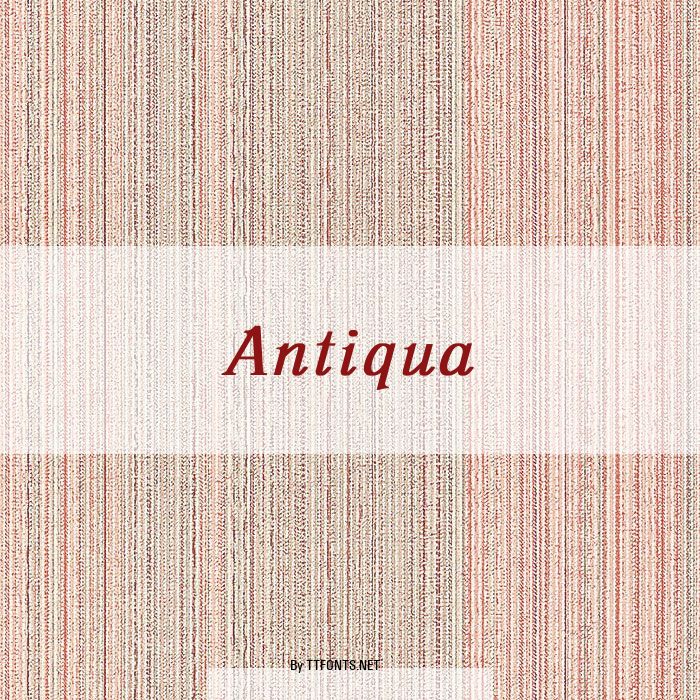 Antiqua example