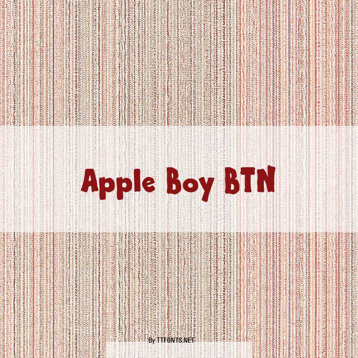 Apple Boy BTN example