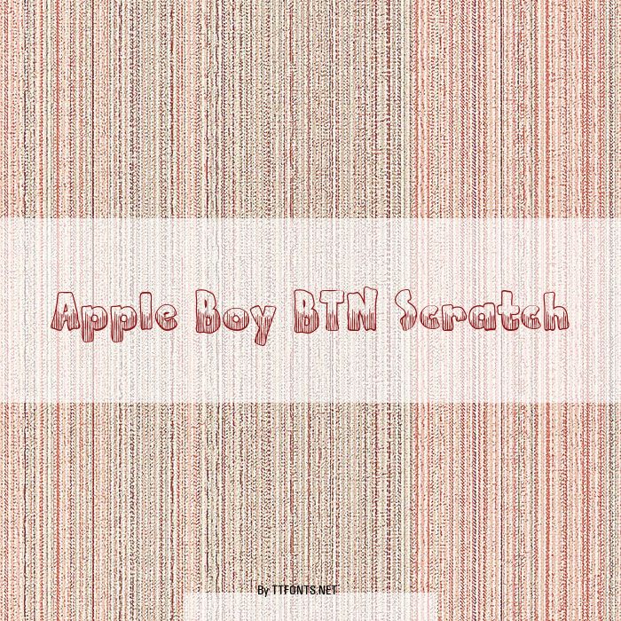 Apple Boy BTN Scratch example