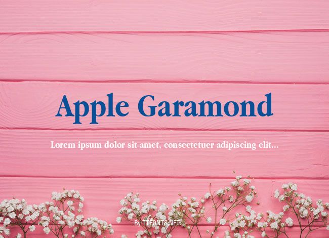 Apple Garamond example
