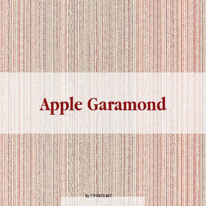 Apple Garamond example