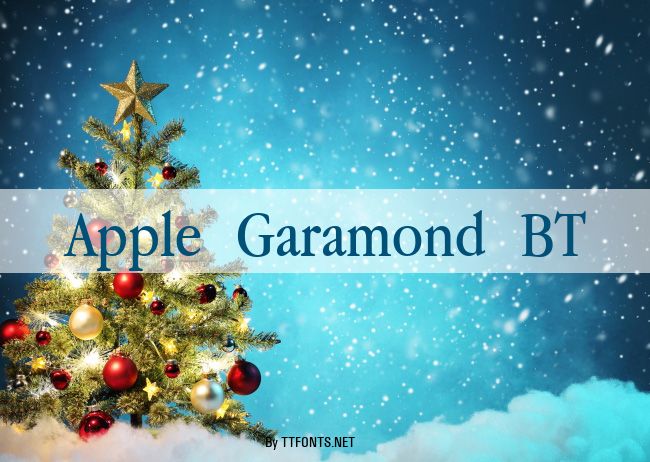 Apple Garamond BT example