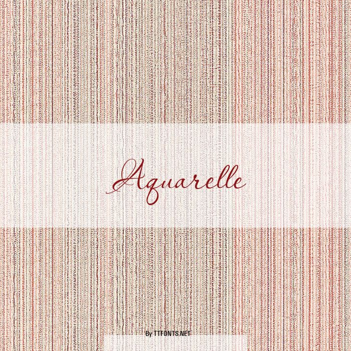 Aquarelle example