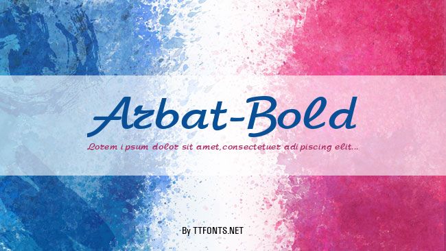 Arbat-Bold example