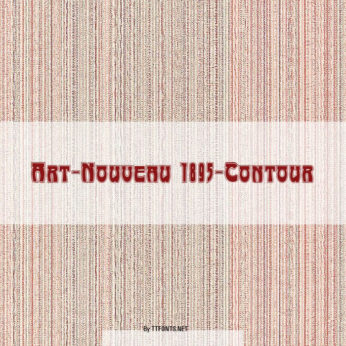Art-Nouveau 1895-Contour example